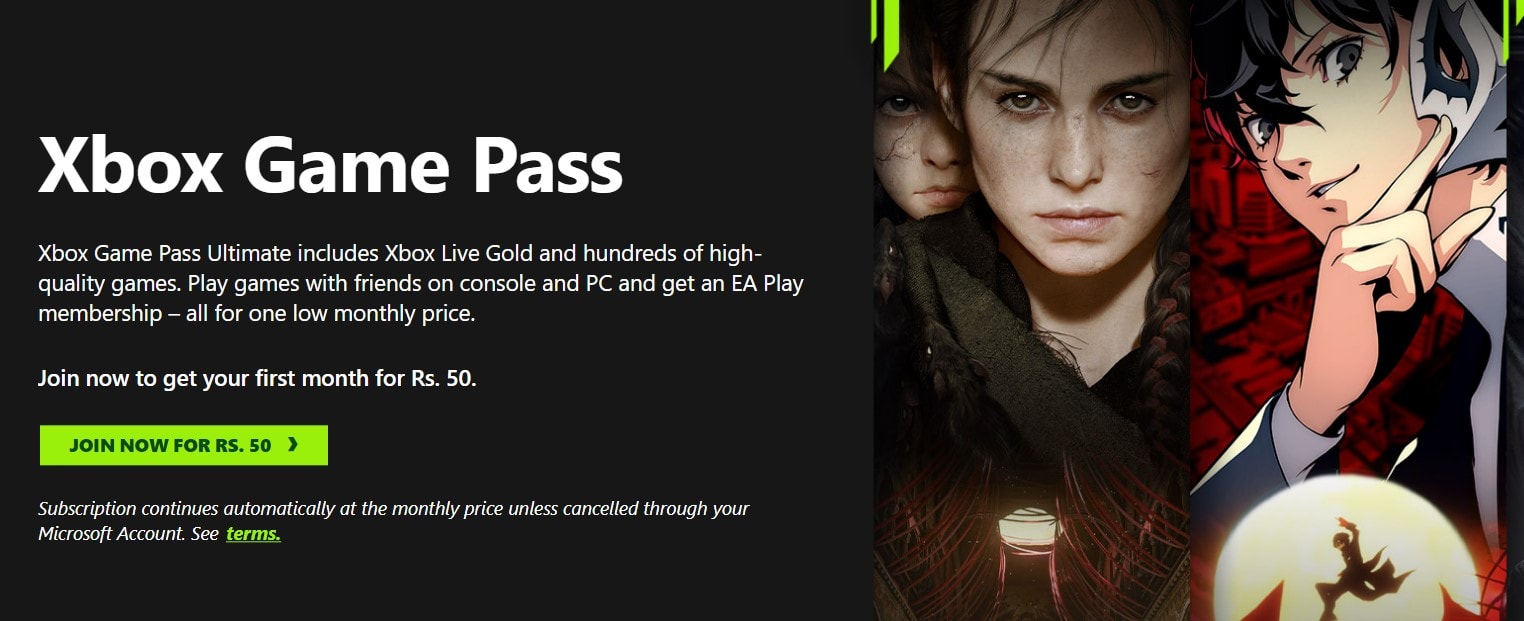Game Pass xbox