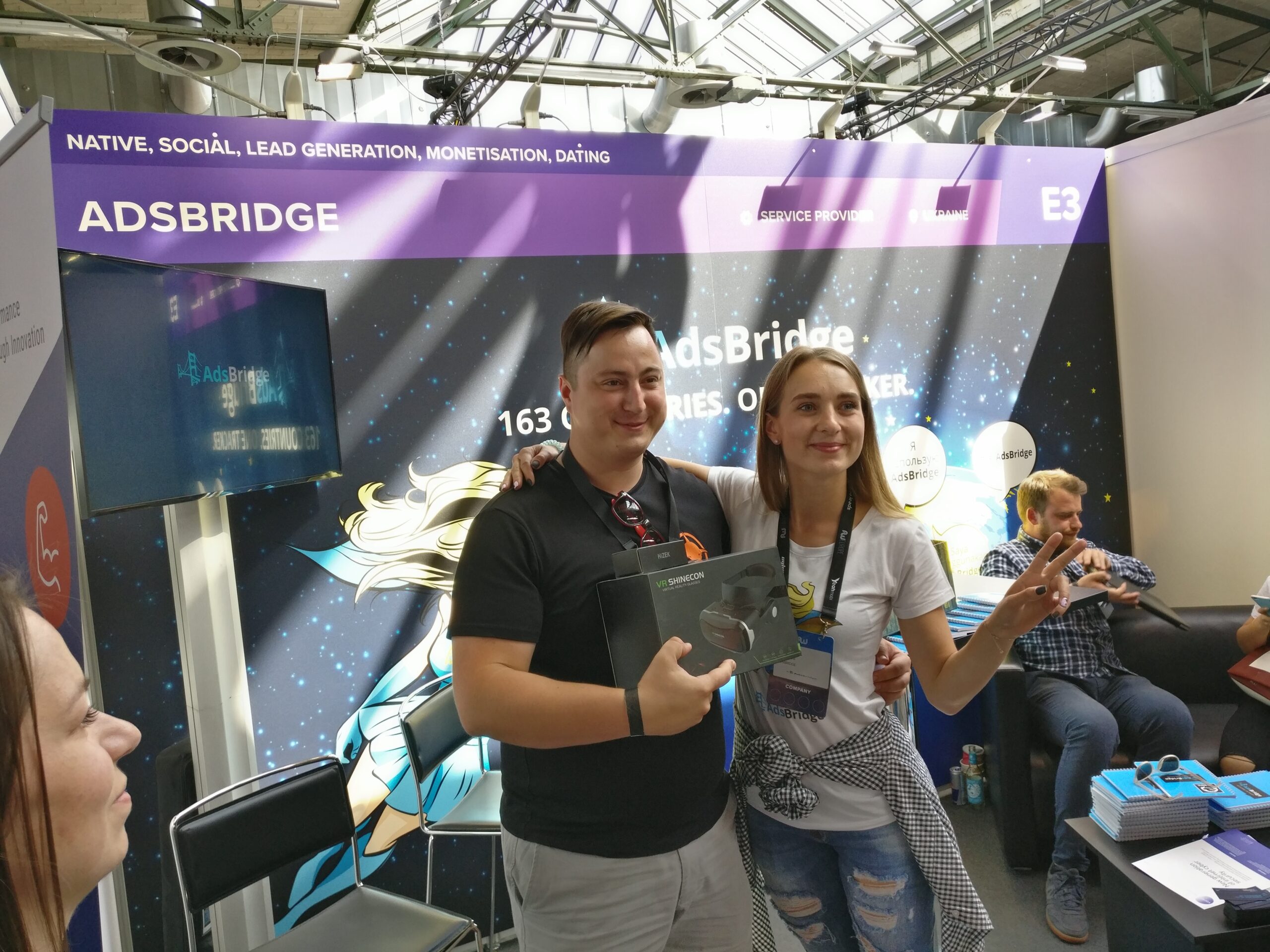 Elen With Winner Of Adsbridge Contest