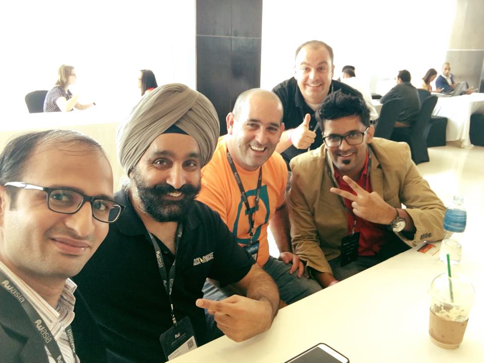 Meeting ricky ahuja and other people at AWA bangkok