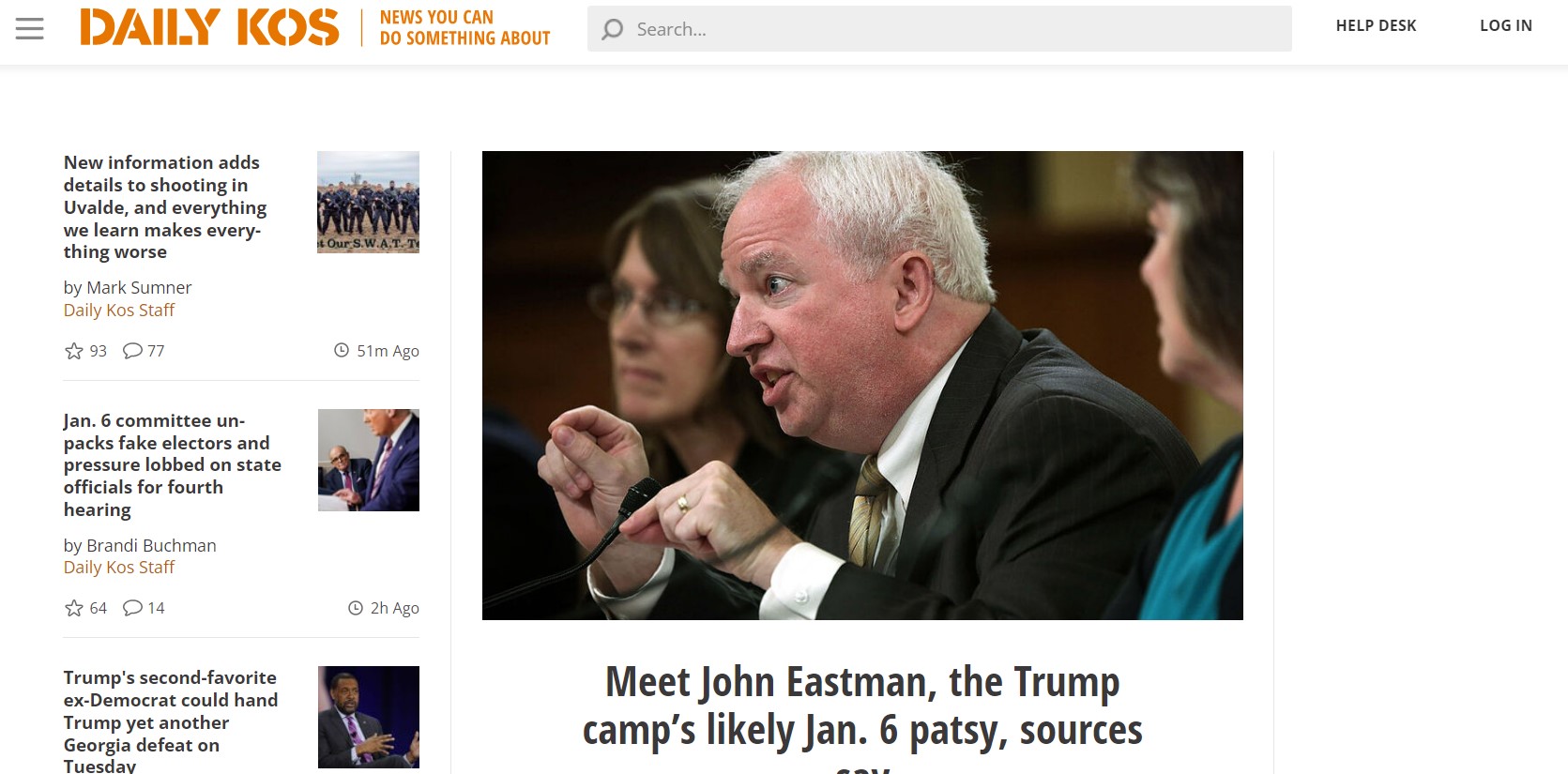 The Finest Liberal American Political Blog- Daily Kos