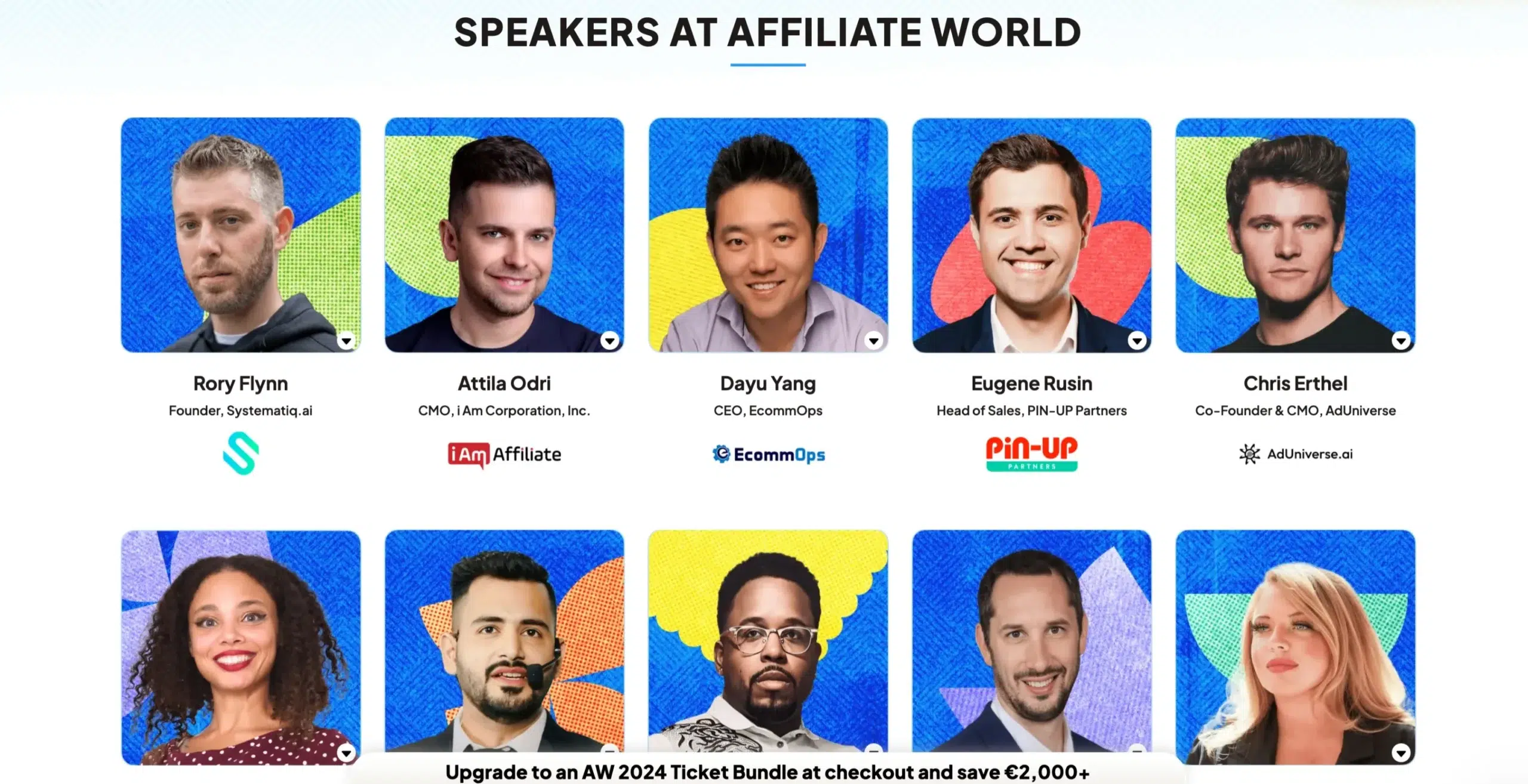 Speakers at affiliate world