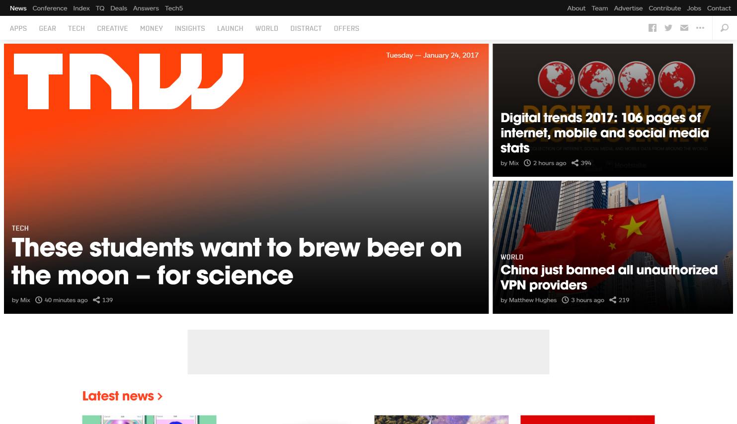 The Next Web - Best Tech Websites