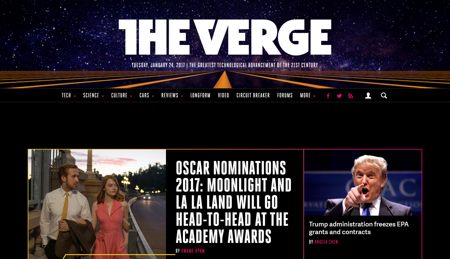 The Verge - Best Tech Websites