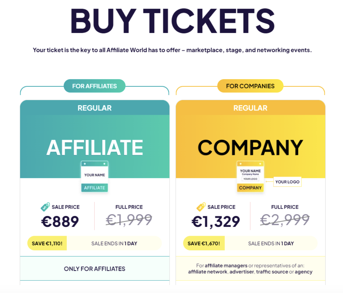 Ticket types