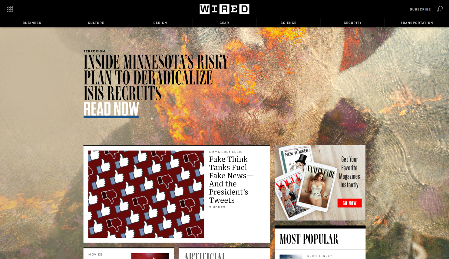 WIRED - Best Tech Websites