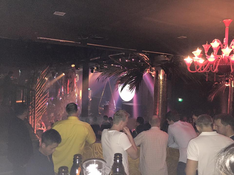 crazy scene at blind tiger party AWA