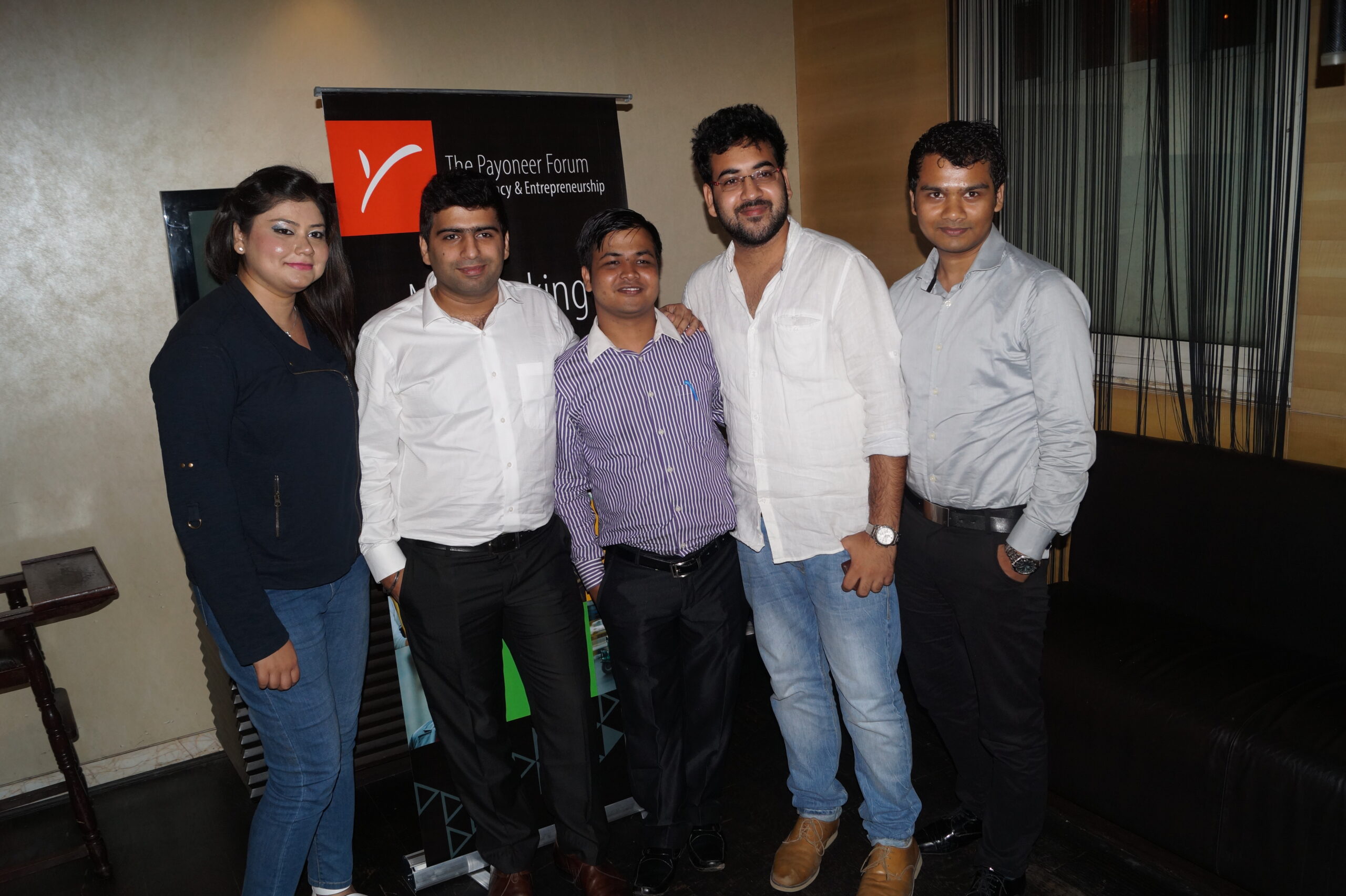 with mega internet marketers payoneer dinner