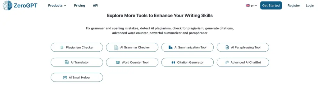 Key Features of ZeroGPT