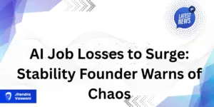 AI Job Losses to Surge: Stability Founder Warns of Chaos