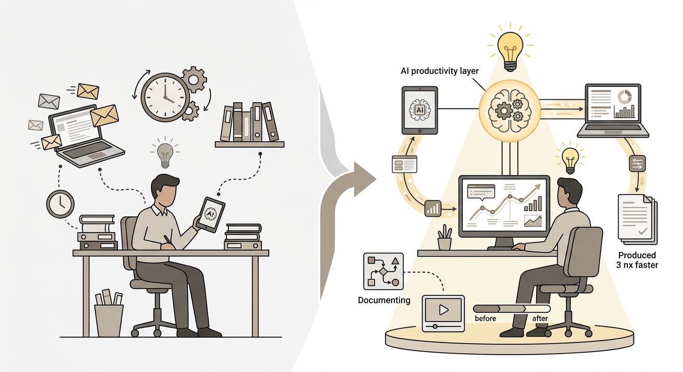 Here is the counterintuitive part. Despite AI dominating every headline, the majority of professionals — even in digital industries — have not genuinely integrated AI into their daily workflows in any systematic way. They use it occasionally. They do not use it as a core productivity layer. If you can demonstrate credibly that you use AI to work three times faster, produce meaningfully better output, and make smarter strategic decisions, that is still a genuine and visible differentiator. Document it publicly. Show the before and after. Teach the process. The window where AI-native working practices are a personal brand advantage is smaller than it was in 2024, but it has not closed yet. Build your brand around what you do with AI, not around AI itself.